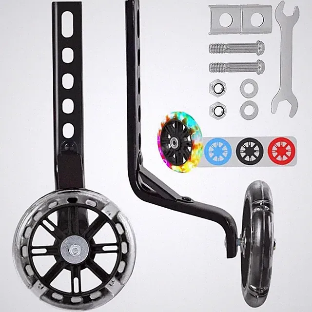1 Pair Training Wheels Mounted Kit Compatible for Bikes of 12 14 16 18 20 Inch