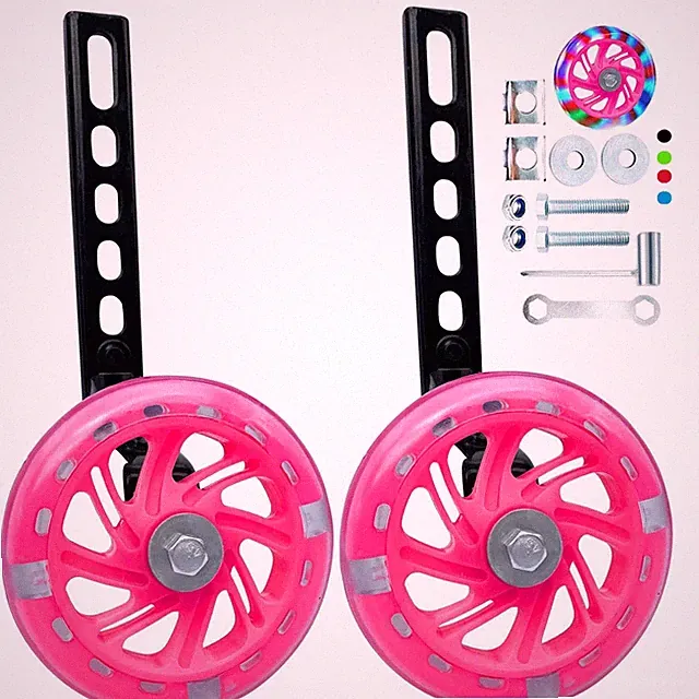 Bicycle training wheels, wheels compatible with bicycles
