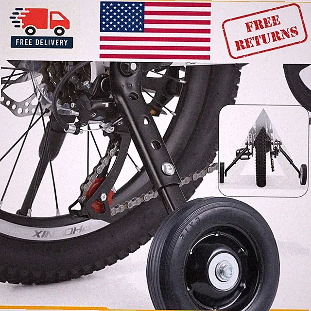 Heavy-Duty Adjustable Training Wheels for 20-24 Inch Bikes - Safe & Reliable