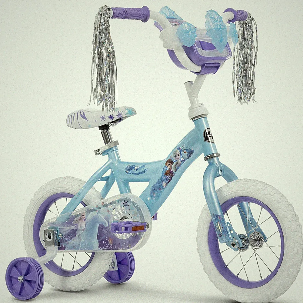 Huffy Disney Frozen 2 12" Girls' Bike, Ideal for Ages 3-5 Years Old, Removable
