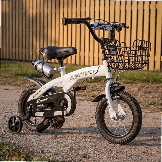 Kids' Training Wheel Bike Water Bottle Included Children's Basket Bike