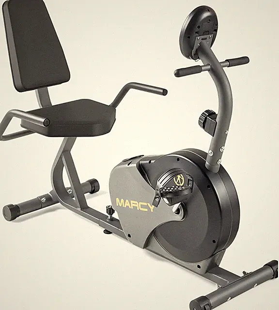 Magnetic Recumbent Bike with Adjustable Resistance and Transport Wheels NS-716R