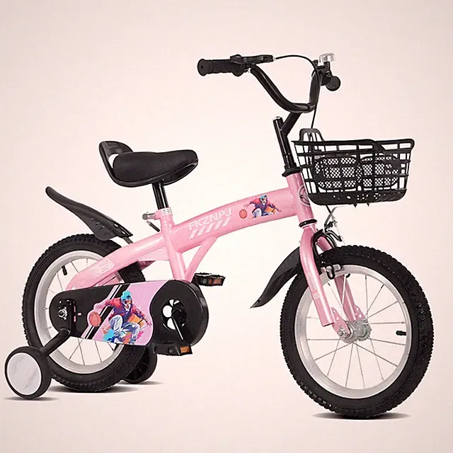 Training Wheels Included Child Bike Adjustable Saddle Height Kids Bicycles for